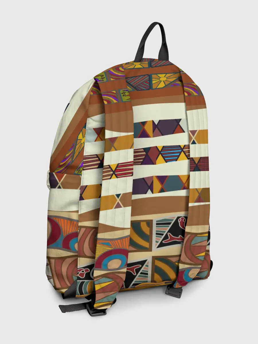 Рюкзак джинсовый / Африканская мозаика
