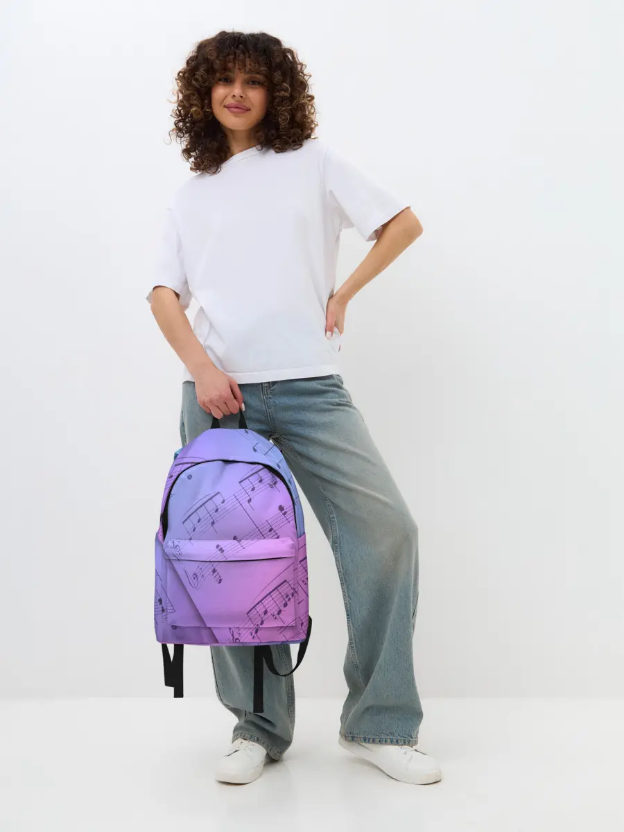 Рюкзак джинсовый / Ноты