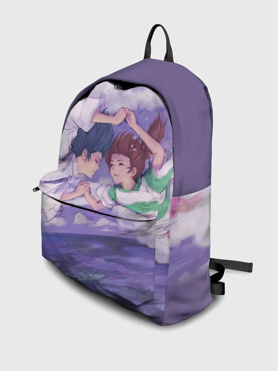 Рюкзак джинсовый / Хаку и Тихиро _2