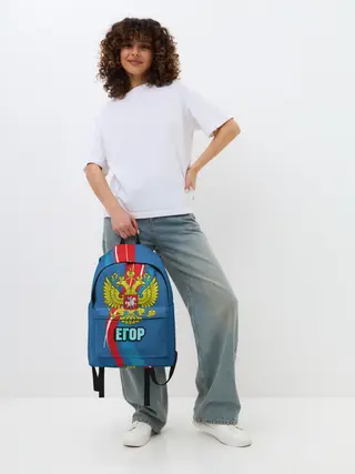 Рюкзак джинсовый / Герб Егор