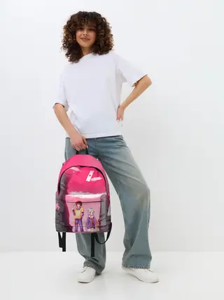 Рюкзак джинсовый / Шахматы аниме