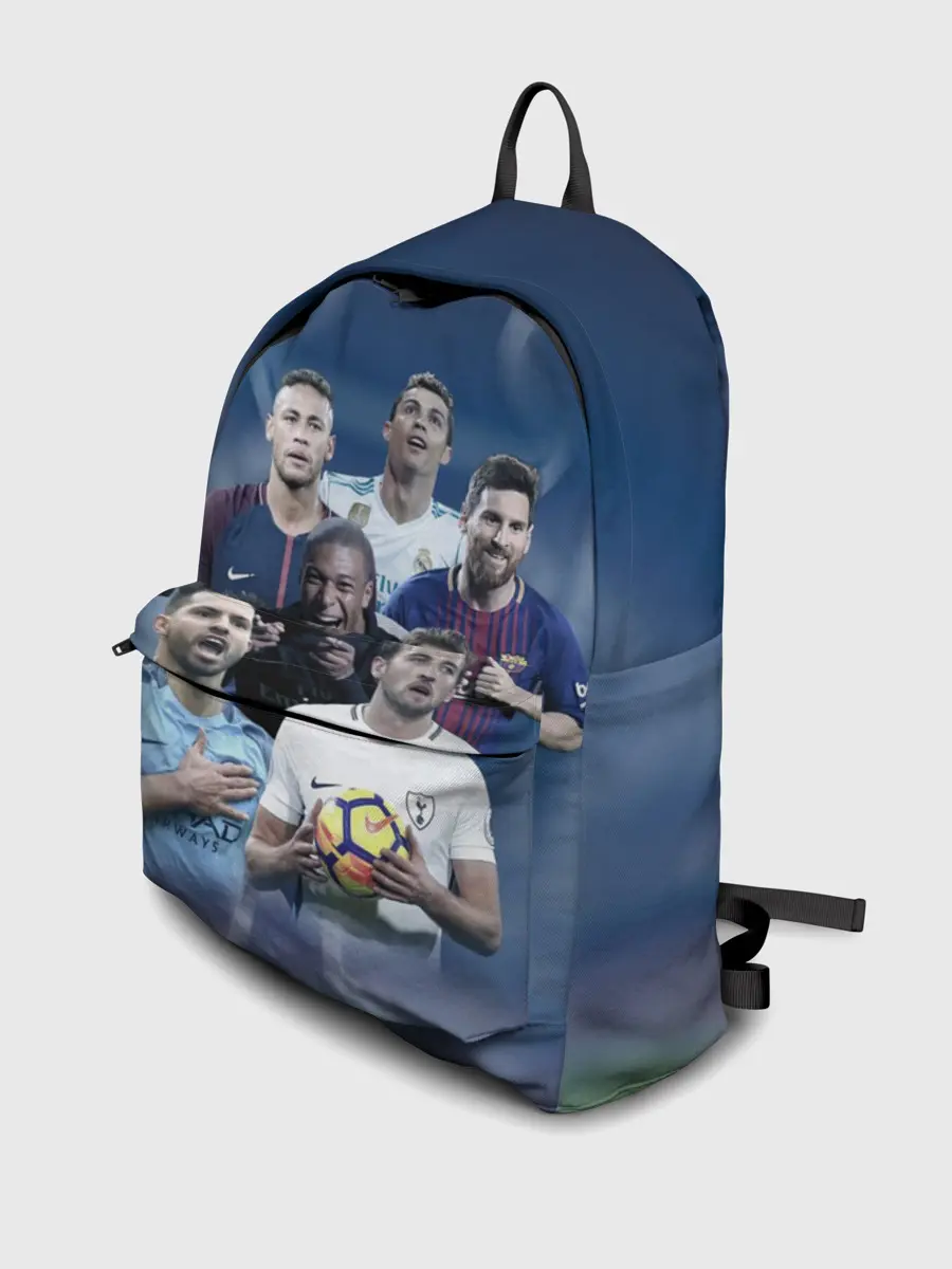 Рюкзак джинсовый / Звезды футбола