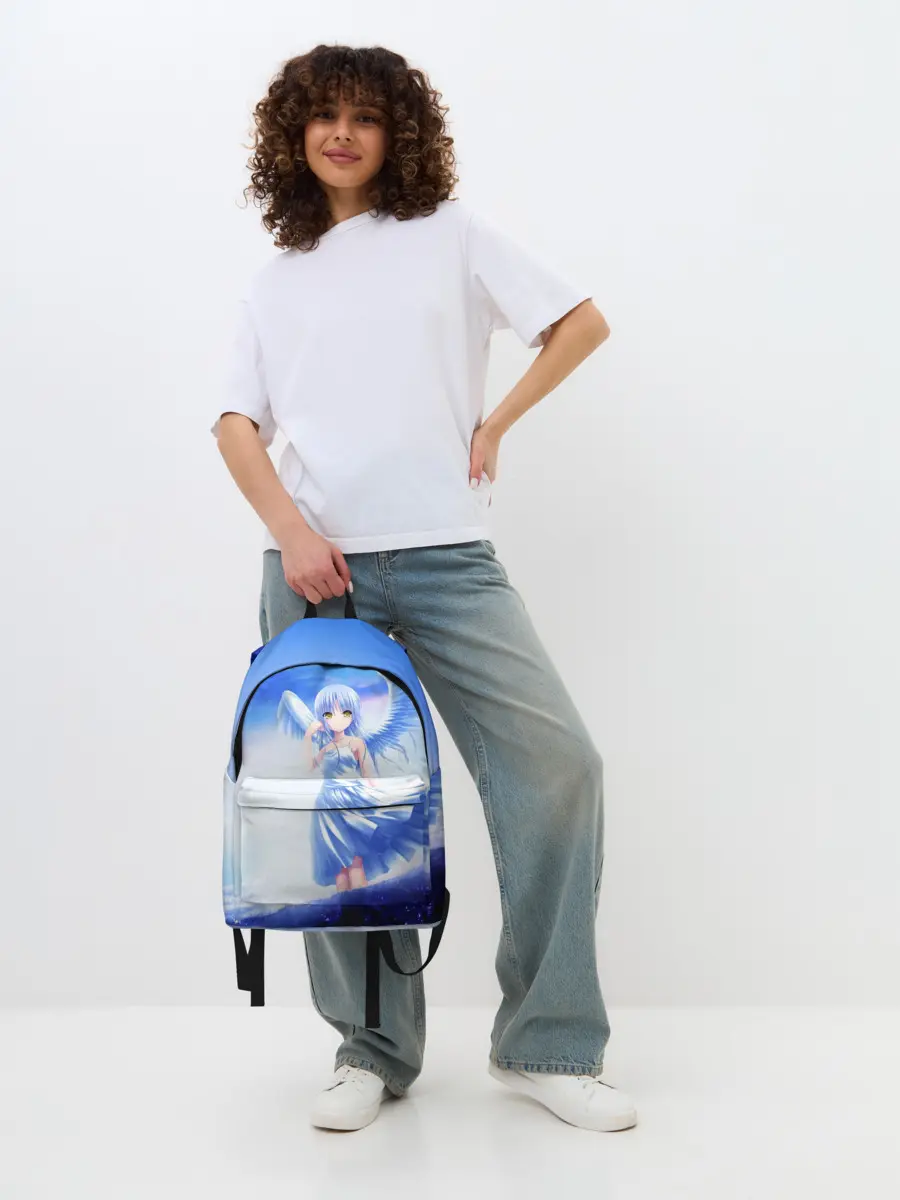 Рюкзак джинсовый / Аниме ангел