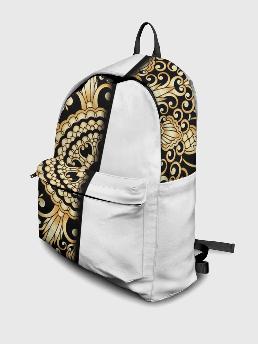 Рюкзак джинсовый / Белое на черном