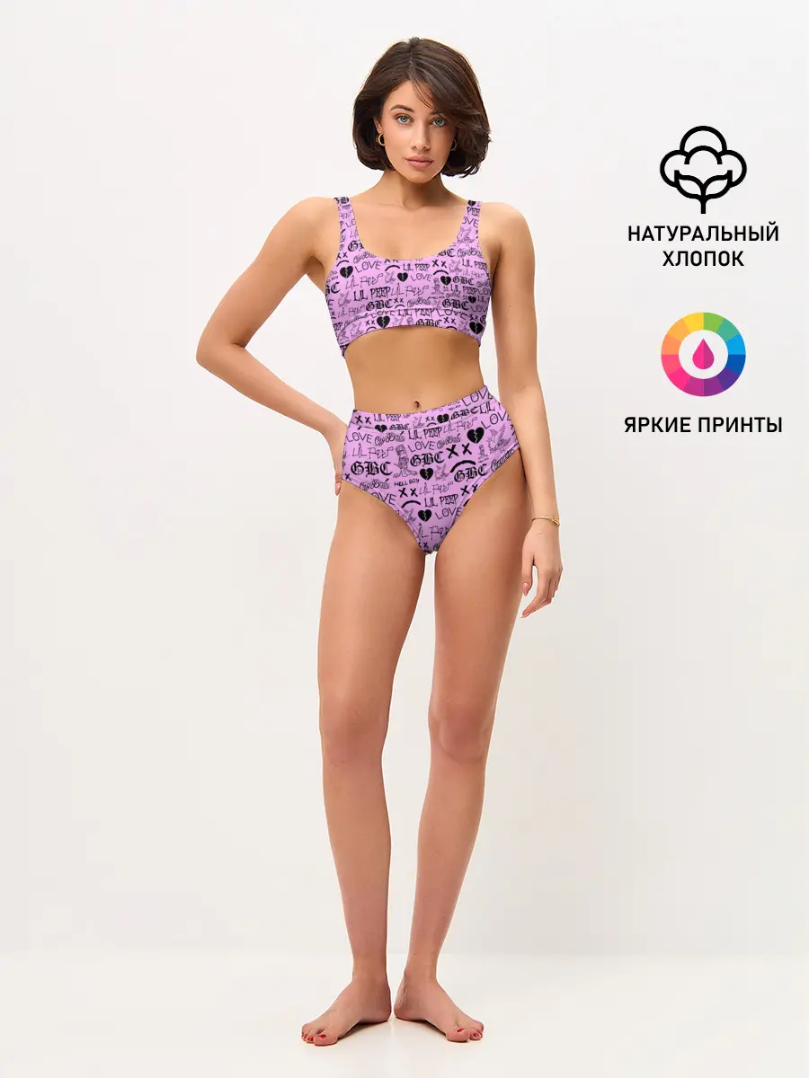 Женские топ и трусы / LIL PEEP LOGOBOMBING