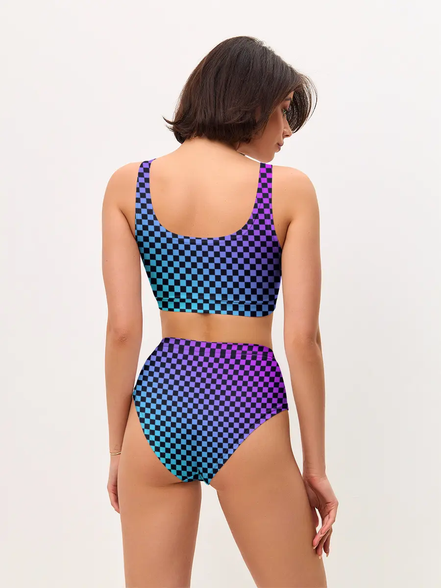 Женские топ и трусы / Checkerboard gradient
