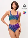Женские топ и трусы / Checkerboard gradient