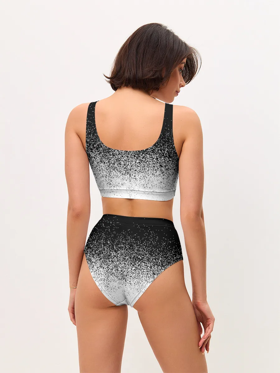 Женские топ и трусы / BLACK AND WHITE ABSTRACTION