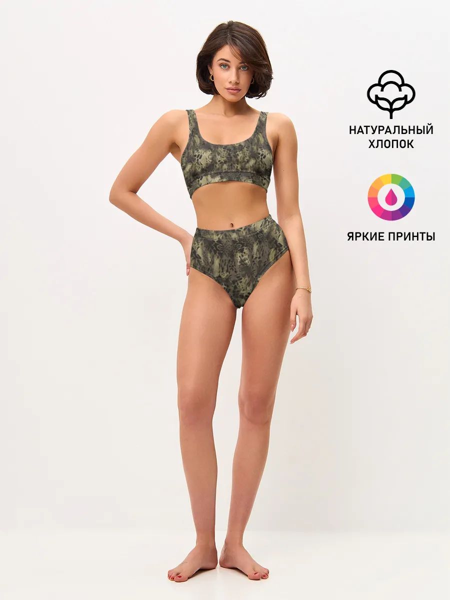 Женские топ и трусы / Камуфляж Prym1 Woodlands Camo
