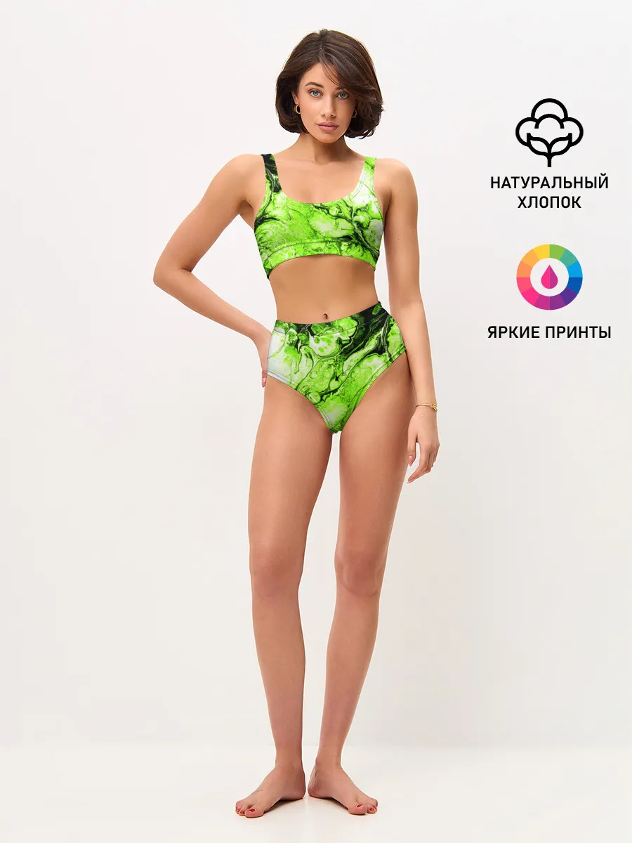 Женские топ и трусы / Токсичные краски