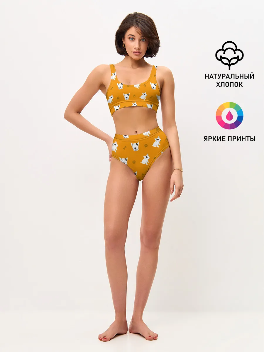 Женские топ и трусы / Английский бультерьер