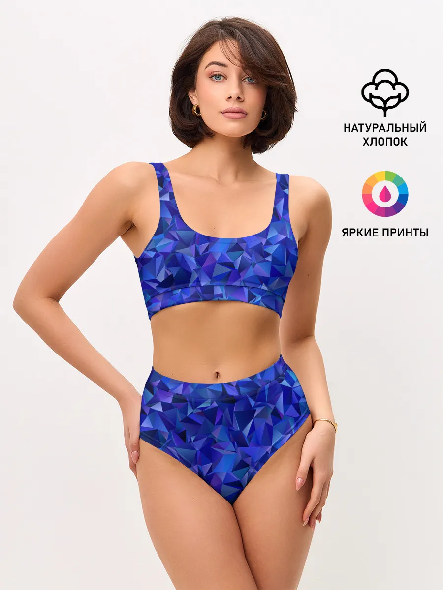 Женские топ и трусы / НЕОНОВЫЕ КРИСТАЛЫ