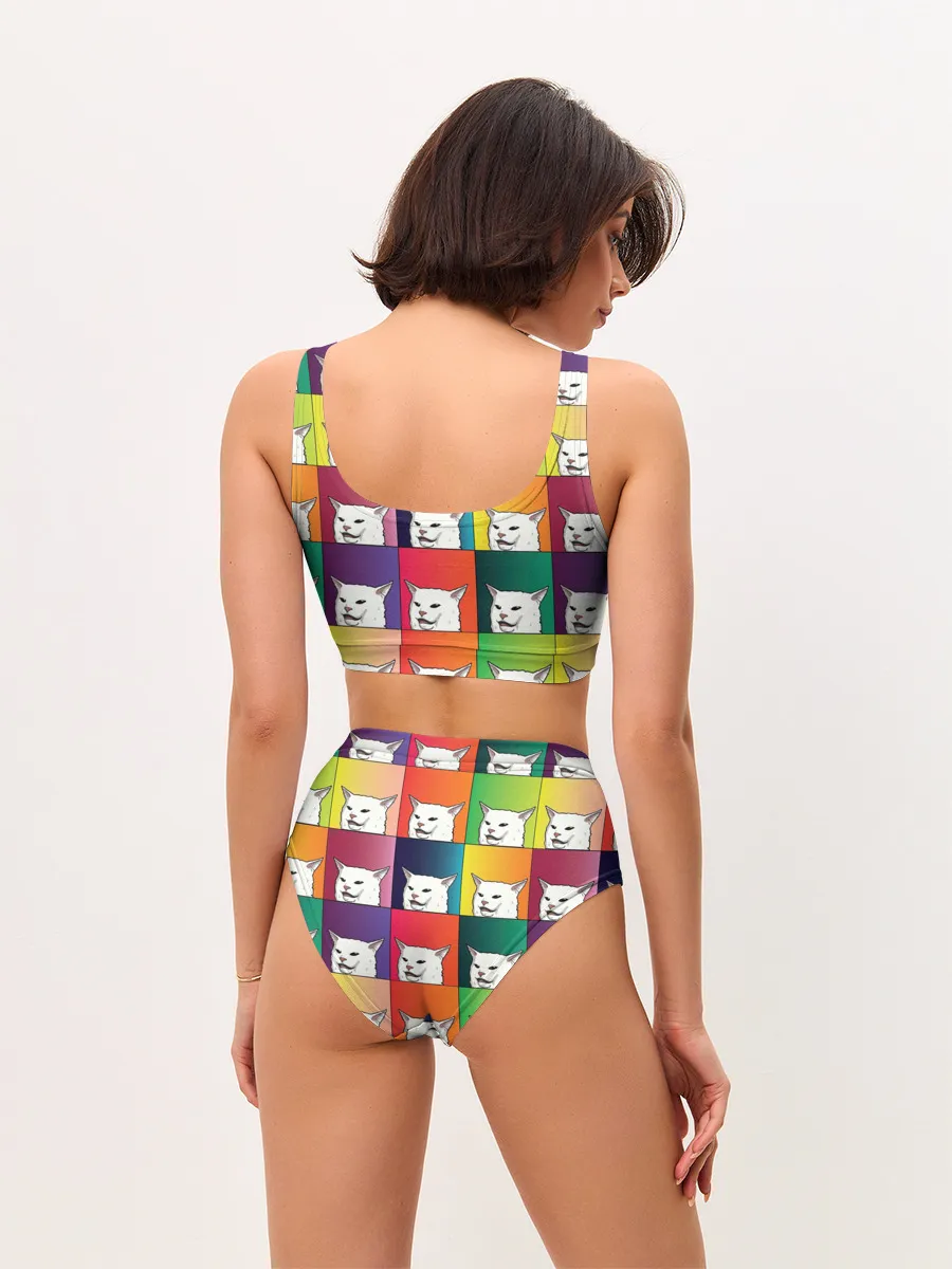 Женские топ и трусы / Woman Yelling at Cat