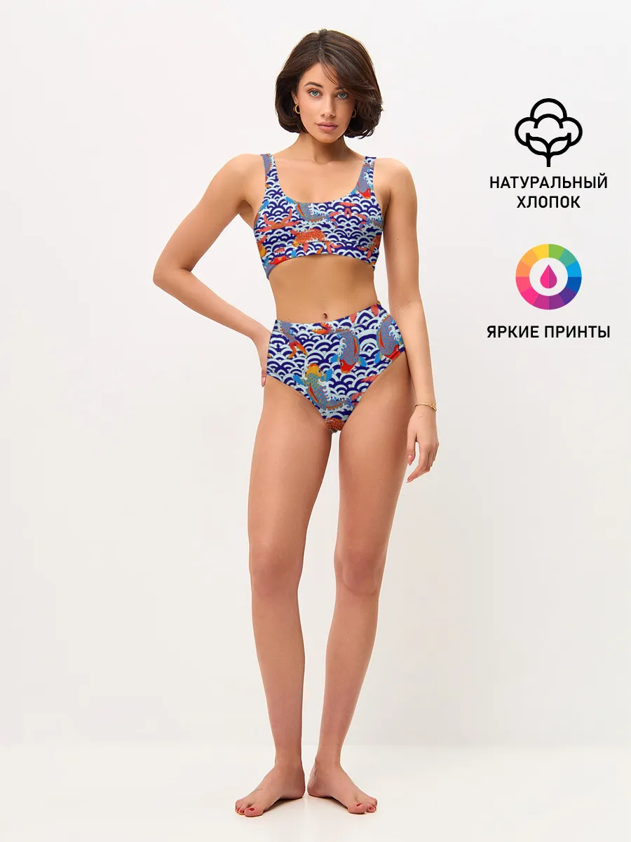 Женские топ и трусы / Карп Кои
