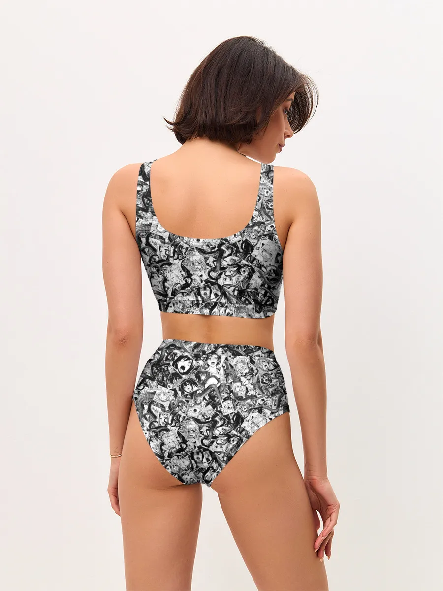 Женские топ и трусы / Ахегао с щупальцами