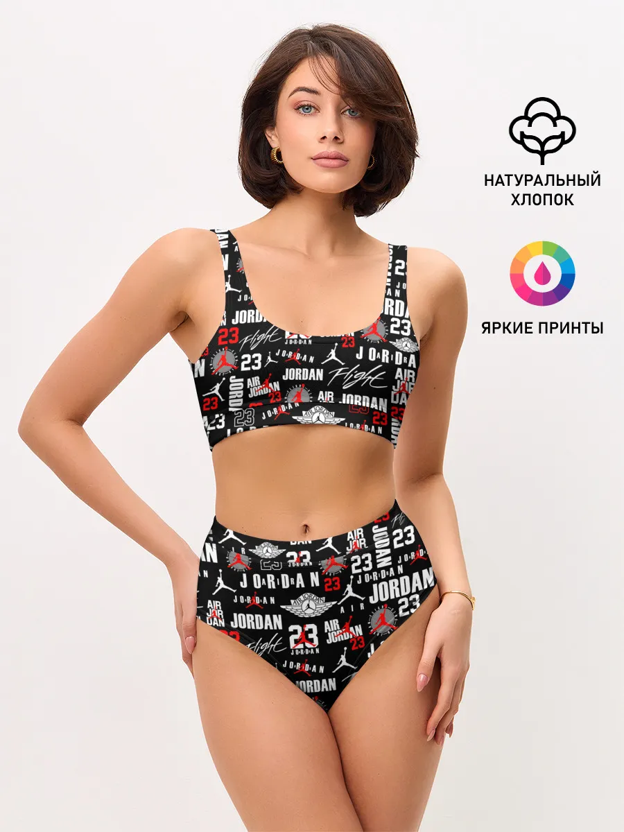 Женские топ и трусы / MICHAEL JORDAN LOGOBOMBING