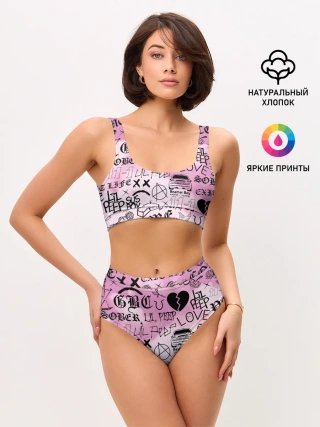 Женские топ и трусы / LIL PEEP.