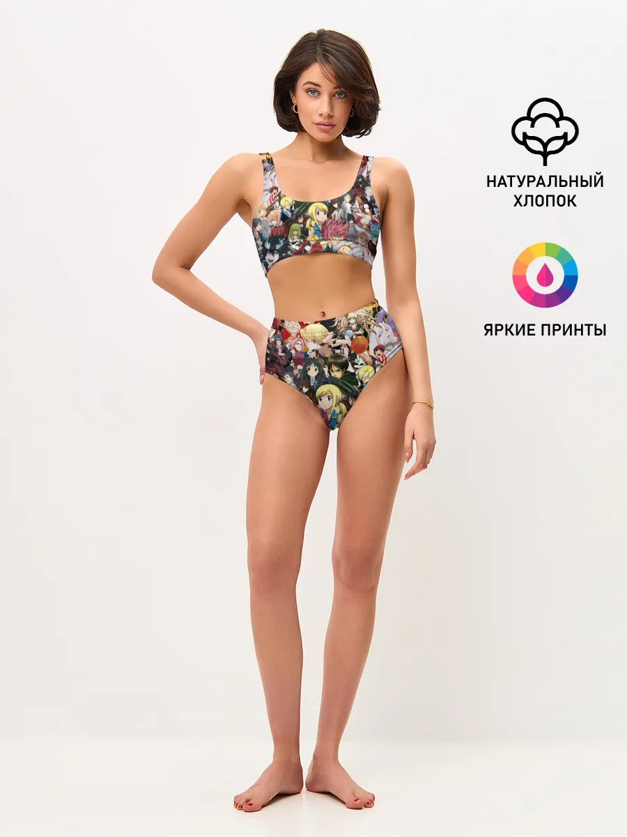 Женские топ и трусы / Аниме коллаж