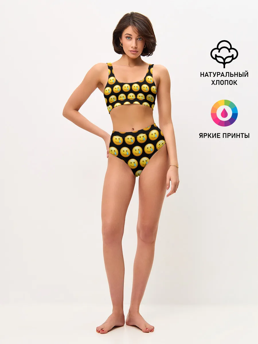 Женские топ и трусы / New Emoji