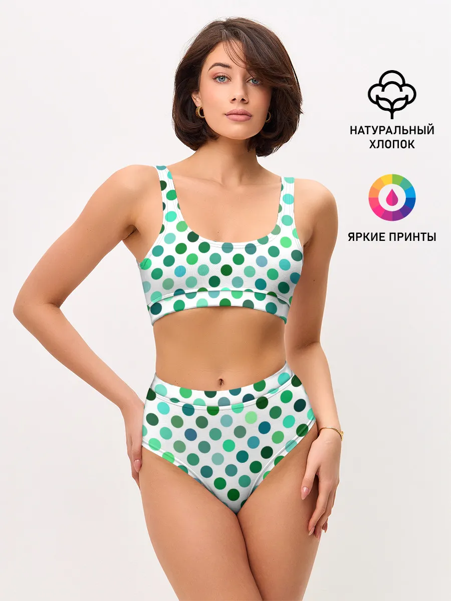 Женские топ и трусы / Горох