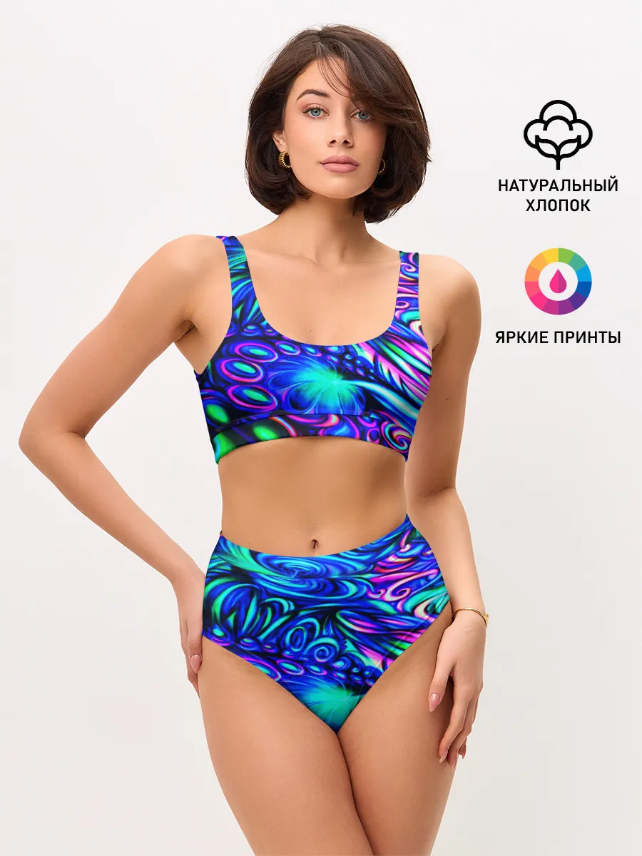 Женские топ и трусы / PSY NEON