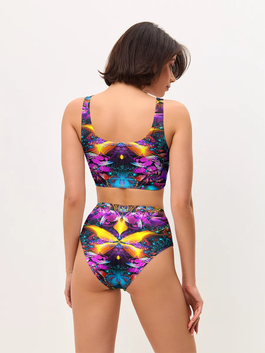 Женские топ и трусы / ФРАКТАЛЬНЫЕ ЦВЕТЫ