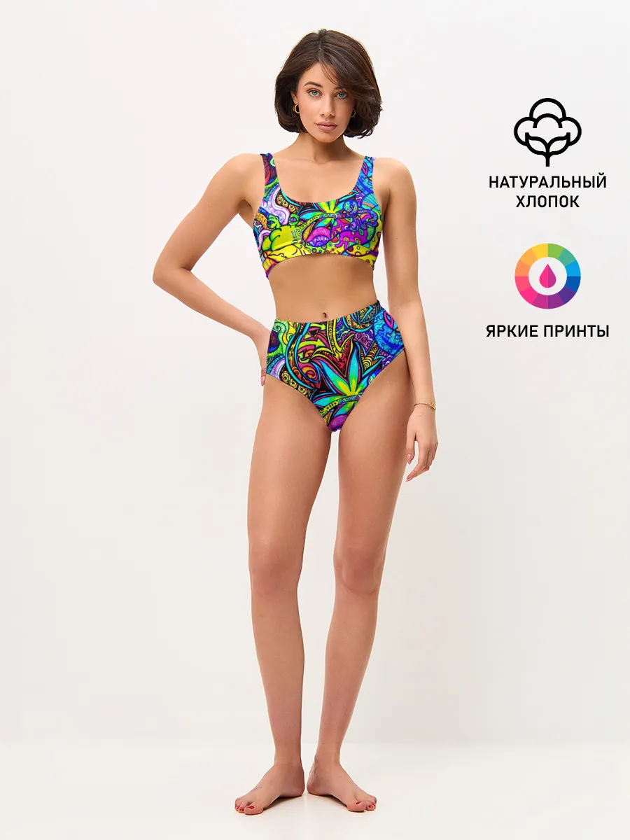 Женские топ и трусы / PSY ABSTRACTION