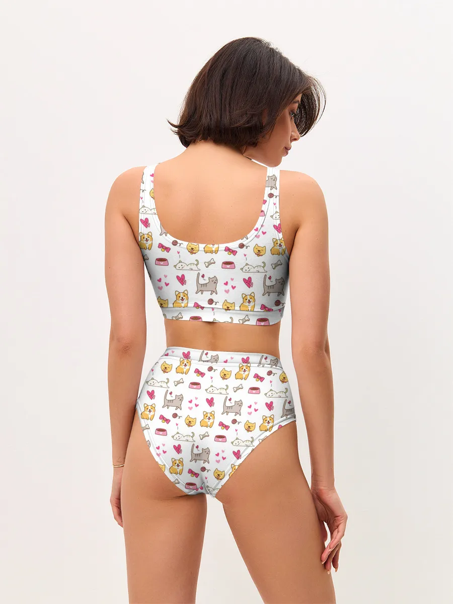Женские топ и трусы / Домашние питомцы