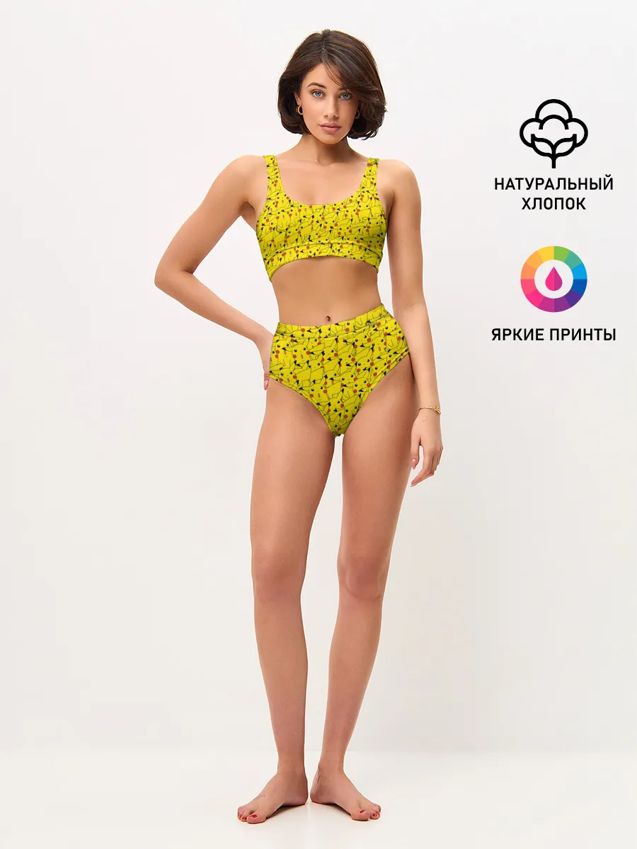Женские топ и трусы / ПИКАЧУ