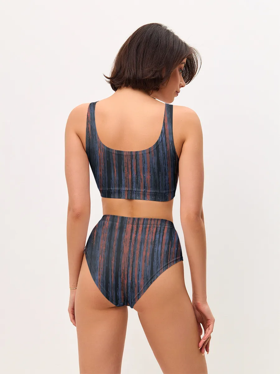 Женские топ и трусы / Абстрактный узор