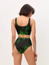 Женские топ и трусы / GREEN STRIPES | ЗЕЛЕНАЯ ГЕОМЕТРИЯ