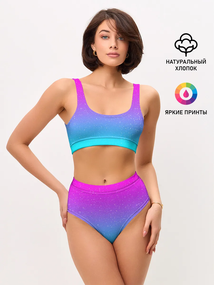Женские топ и трусы / NEON SPACE