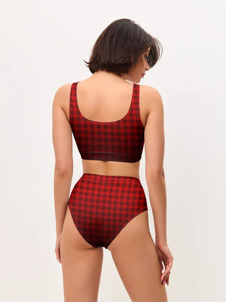 Женские топ и трусы / В КЛЕТОЧКУ