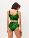 Женские топ и трусы / МОЛНИЯ GREEN NEON