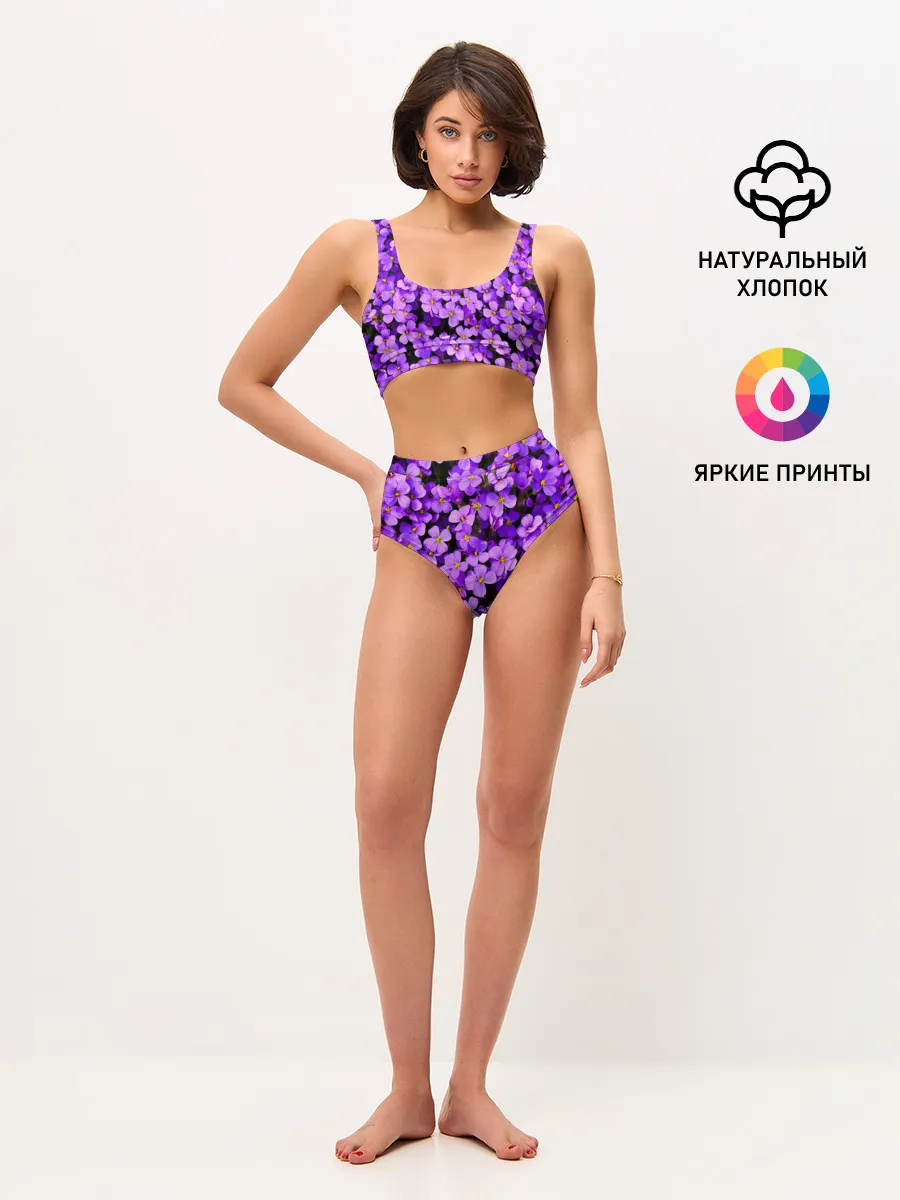 Женские топ и трусы / Сирень