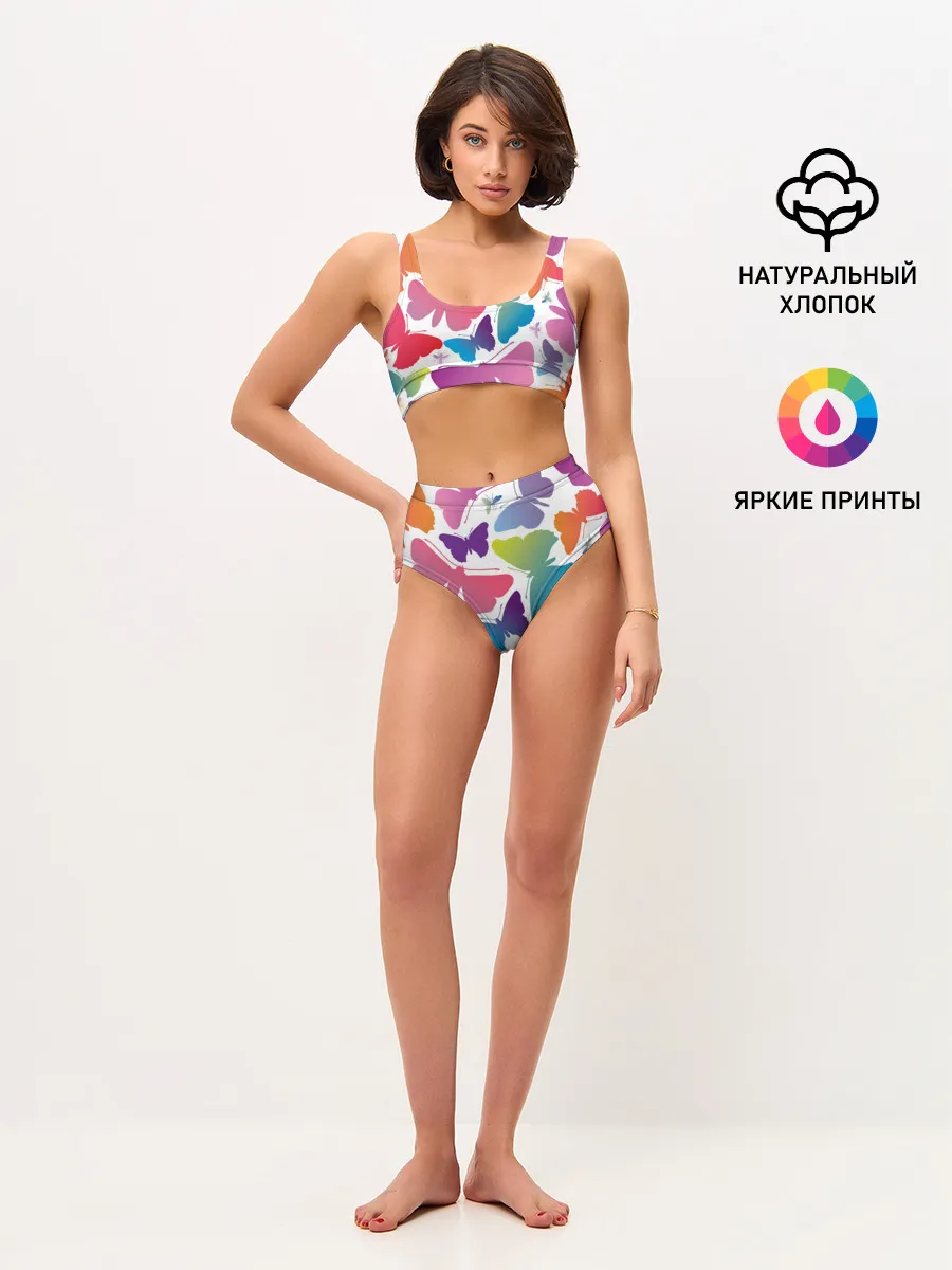 Женские топ и трусы / БАБОЧКИ ПАТТЕРН | BUTTERFLY PATTERN