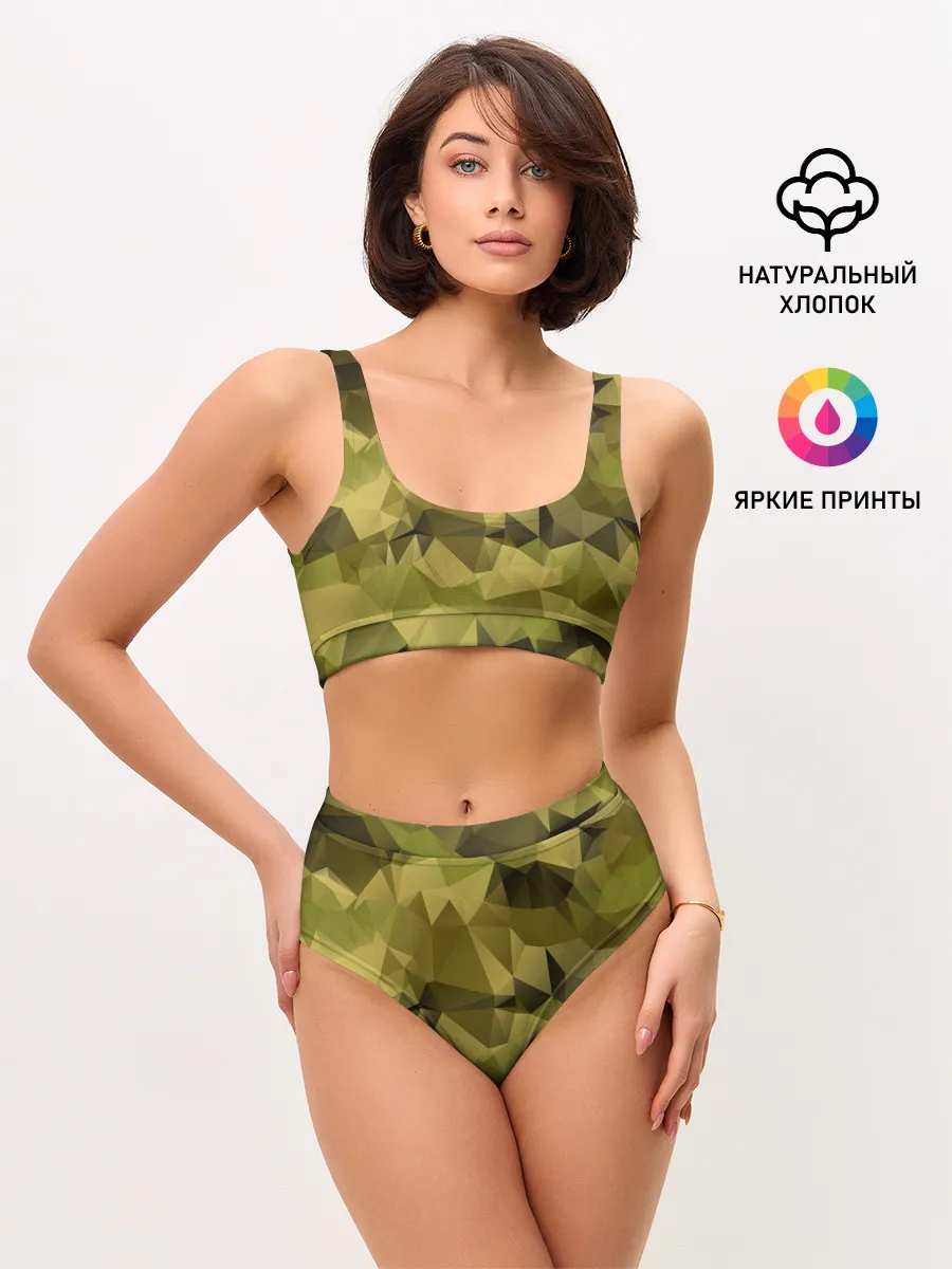 Женские топ и трусы / СОВРЕМЕННЫЙ КАМУФЛЯЖ