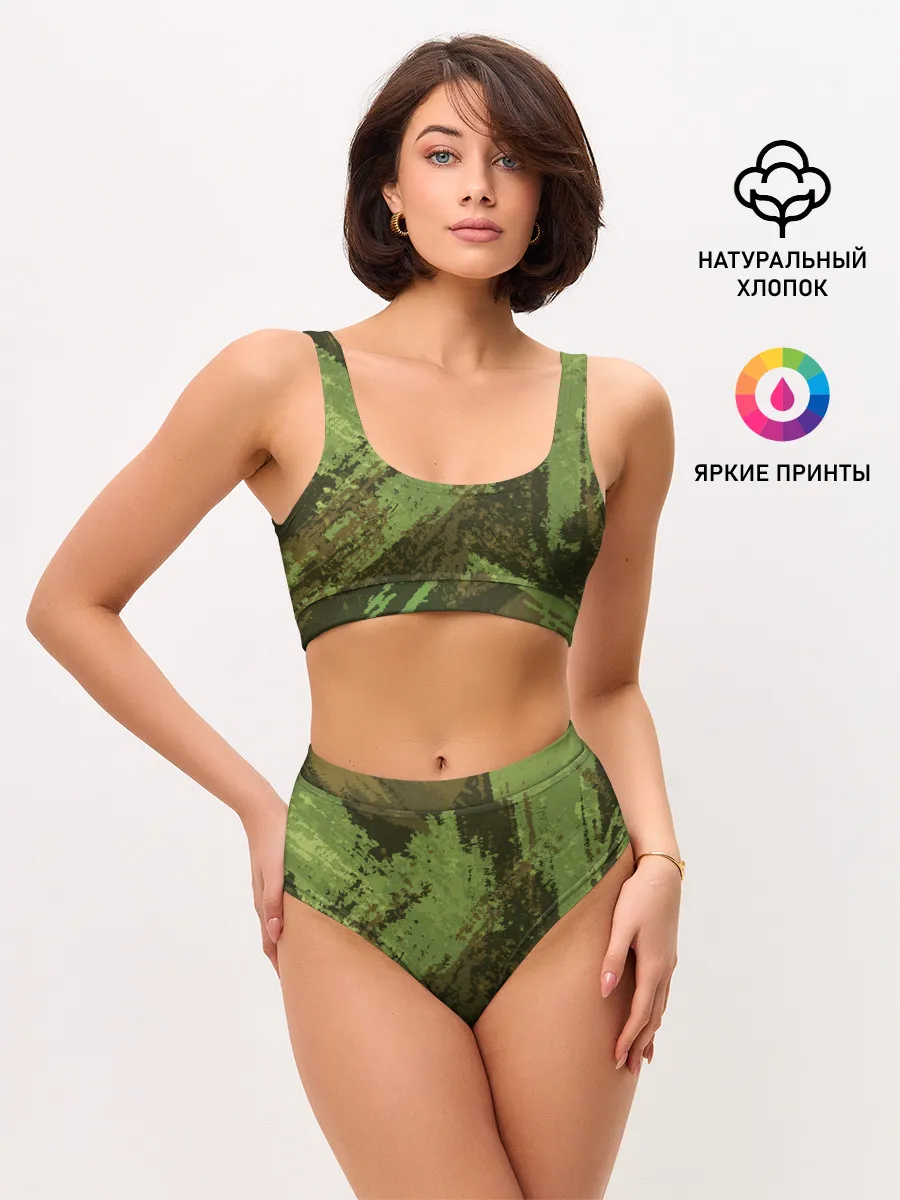 Женские топ и трусы / КАМУФЛЯЖ BROWN