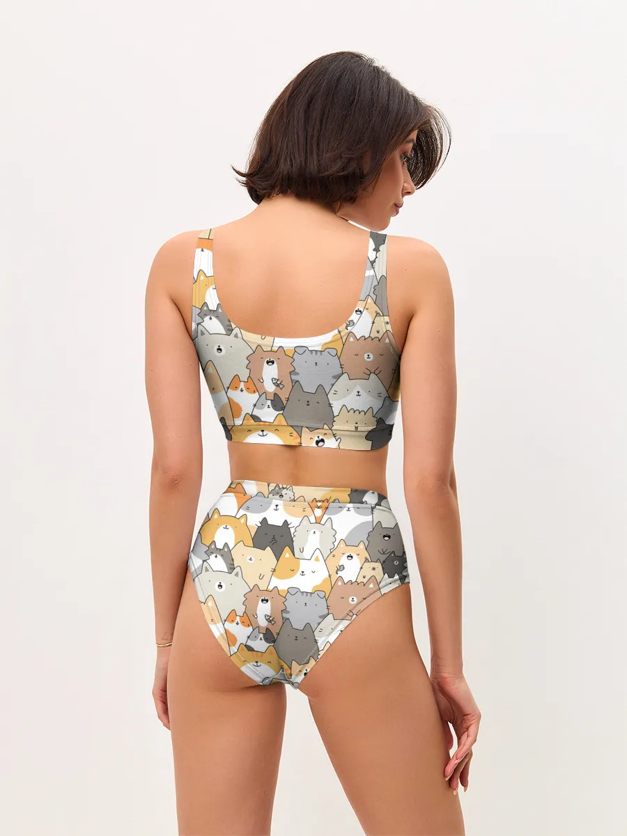 Женские топ и трусы / Кошачья стая