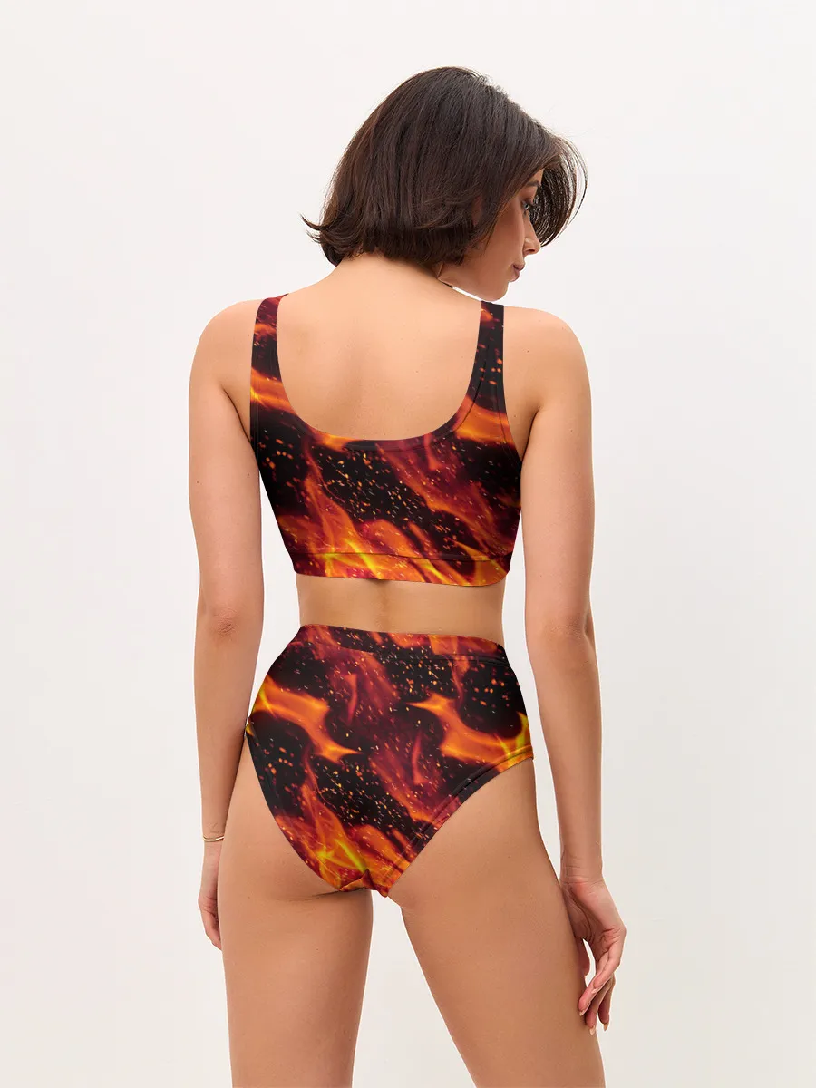 Женские топ и трусы / ЯЗЫКИ ПЛАМЕНИ