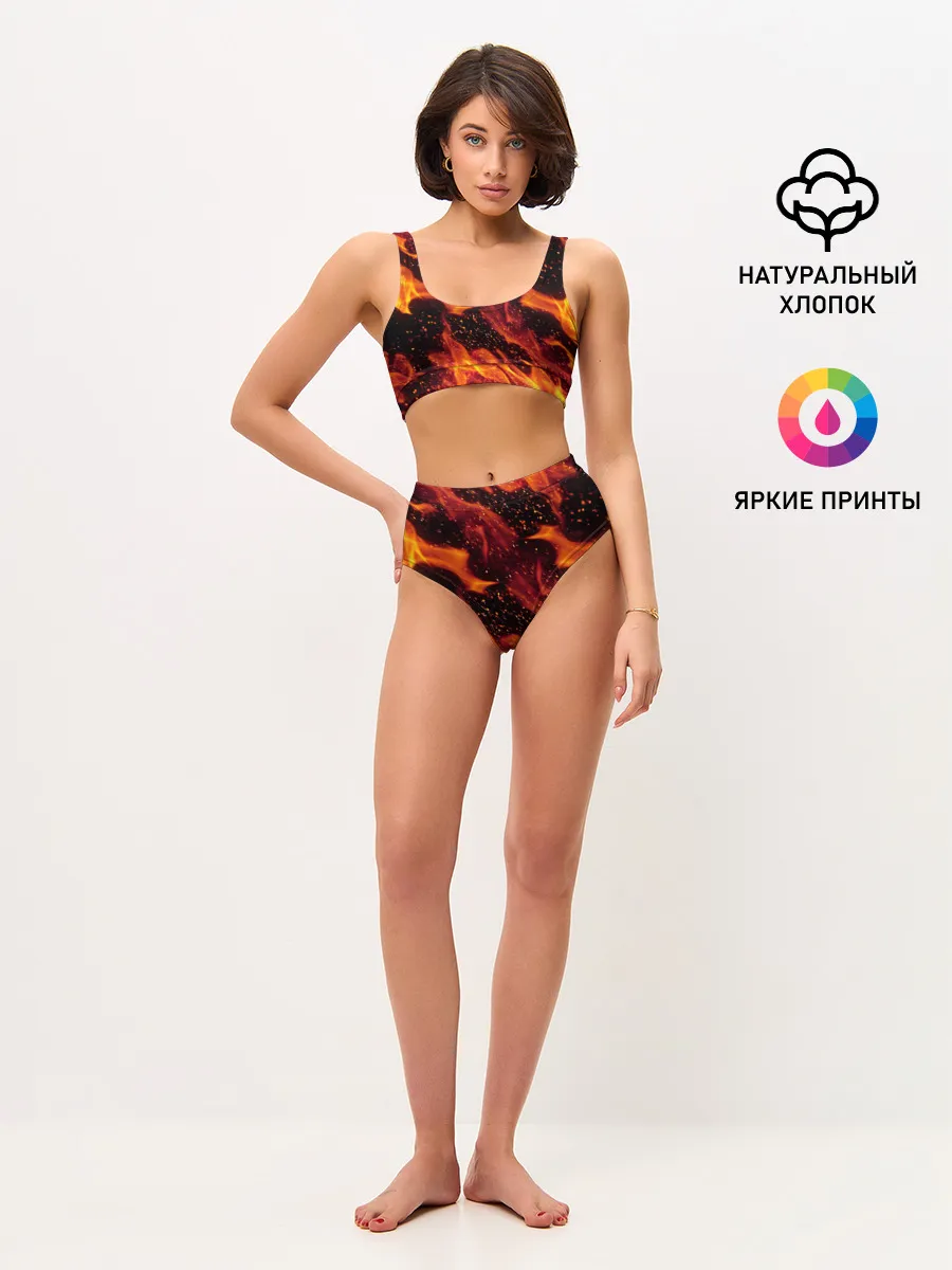 Женские топ и трусы / ЯЗЫКИ ПЛАМЕНИ