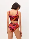 Женские топ и трусы / CAMOUFLAGE RED