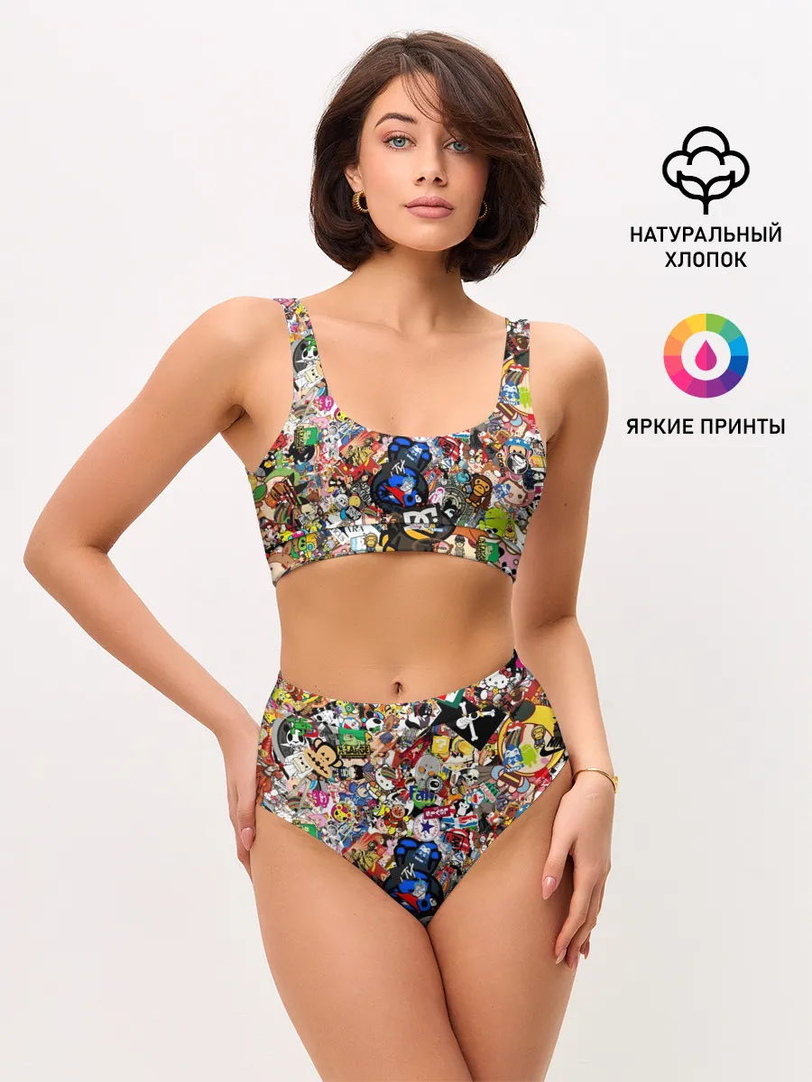 Женские топ и трусы / Стикеры