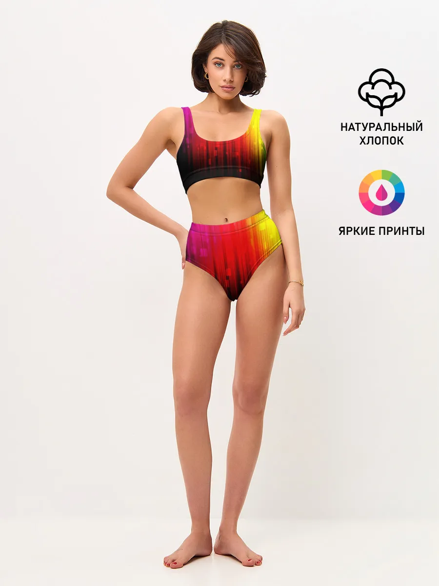 Женские топ и трусы / АБСТРАКТНЫЕ КРАСКИ