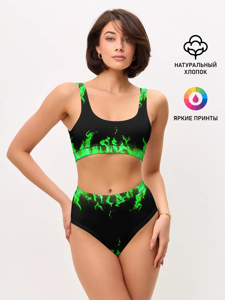 Женские топ и трусы / GREEN FIRE | ОГОНЬ