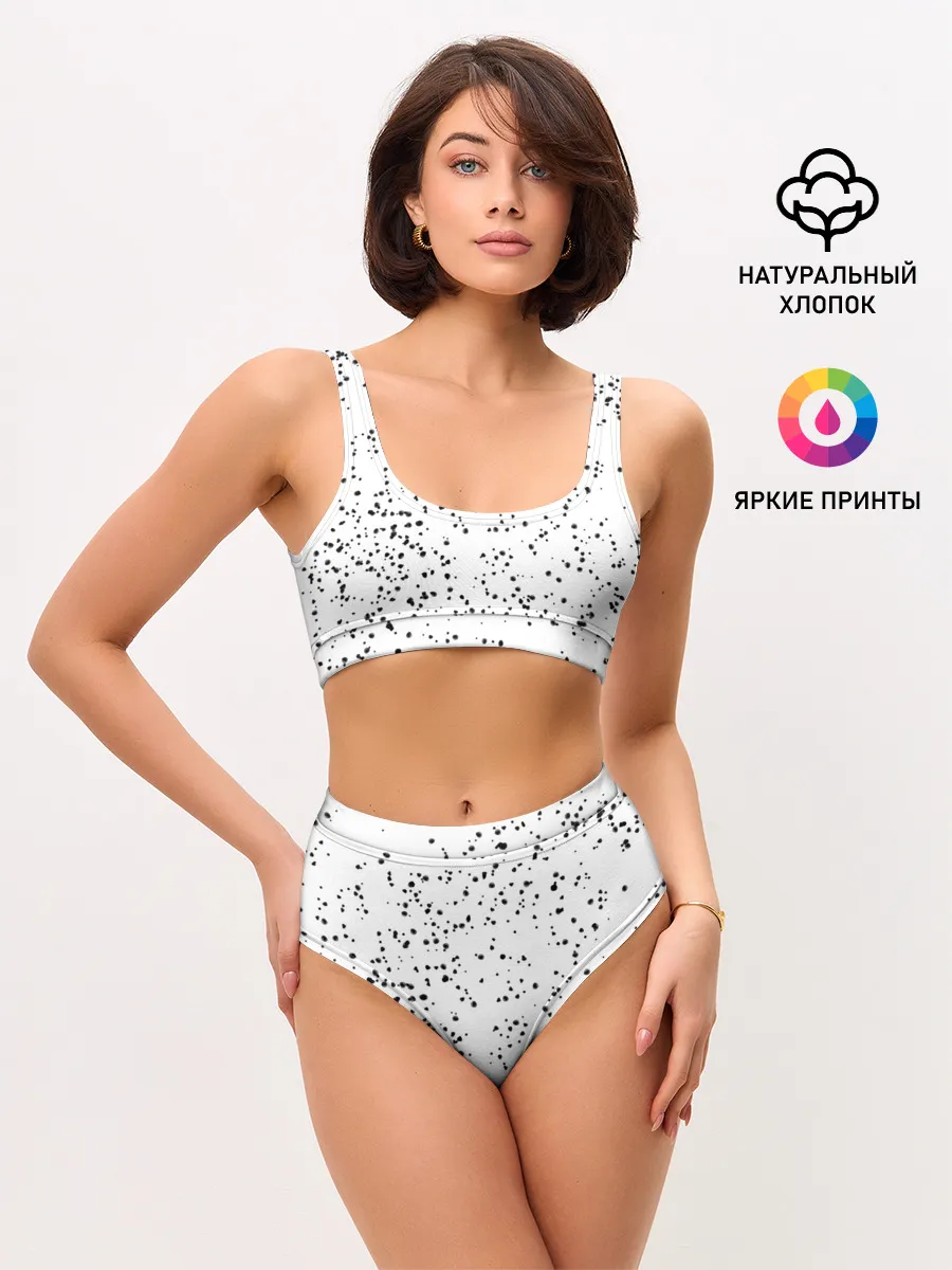 Женские топ и трусы / Точки