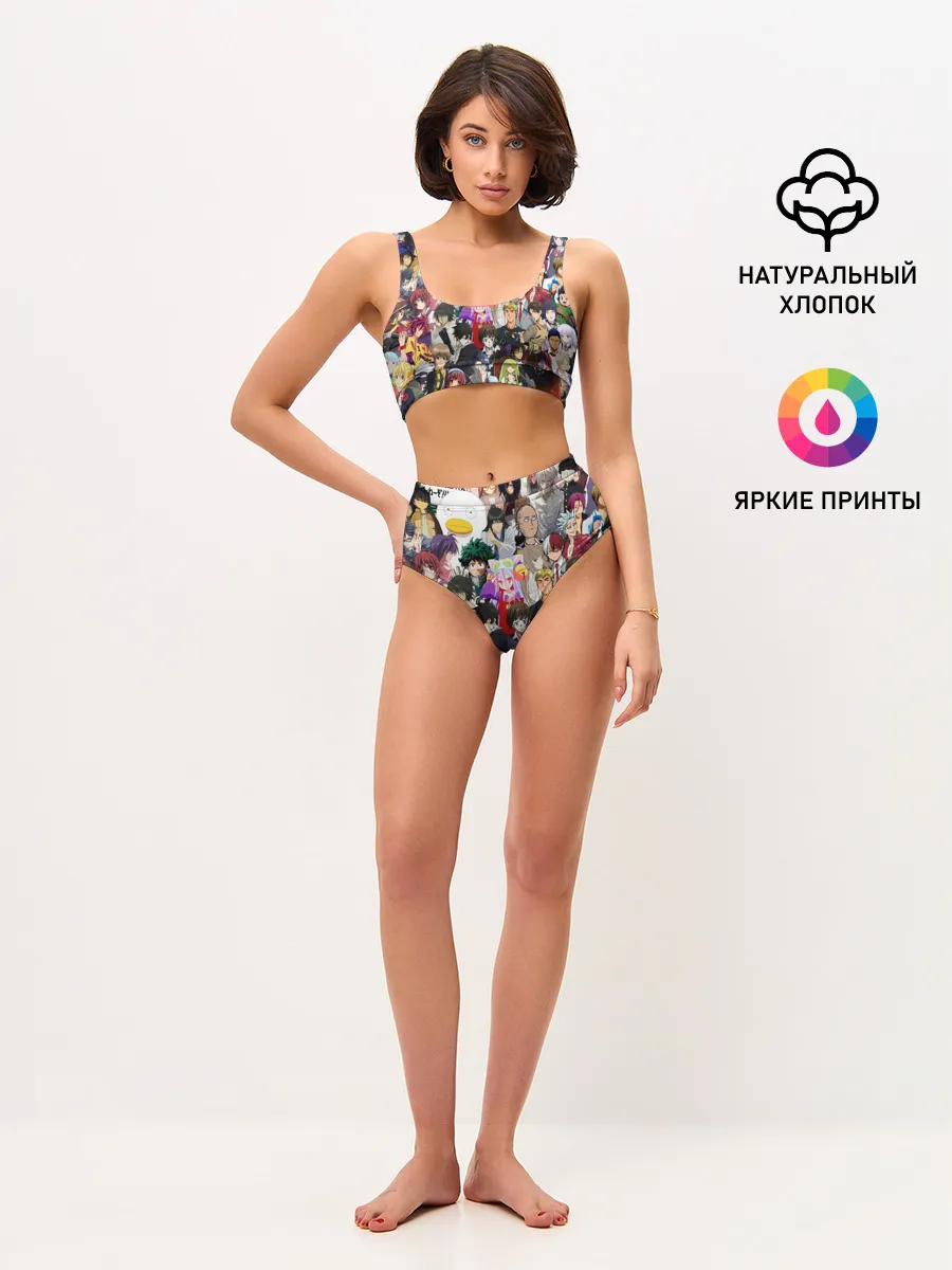 Женские топ и трусы / Кавалькада персонажей из аниме