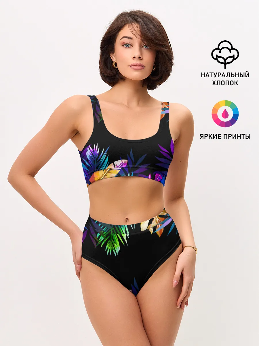 Женские топ и трусы / Тропическая Ночь