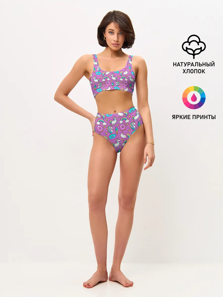 Женские топ и трусы / Pink unicorn