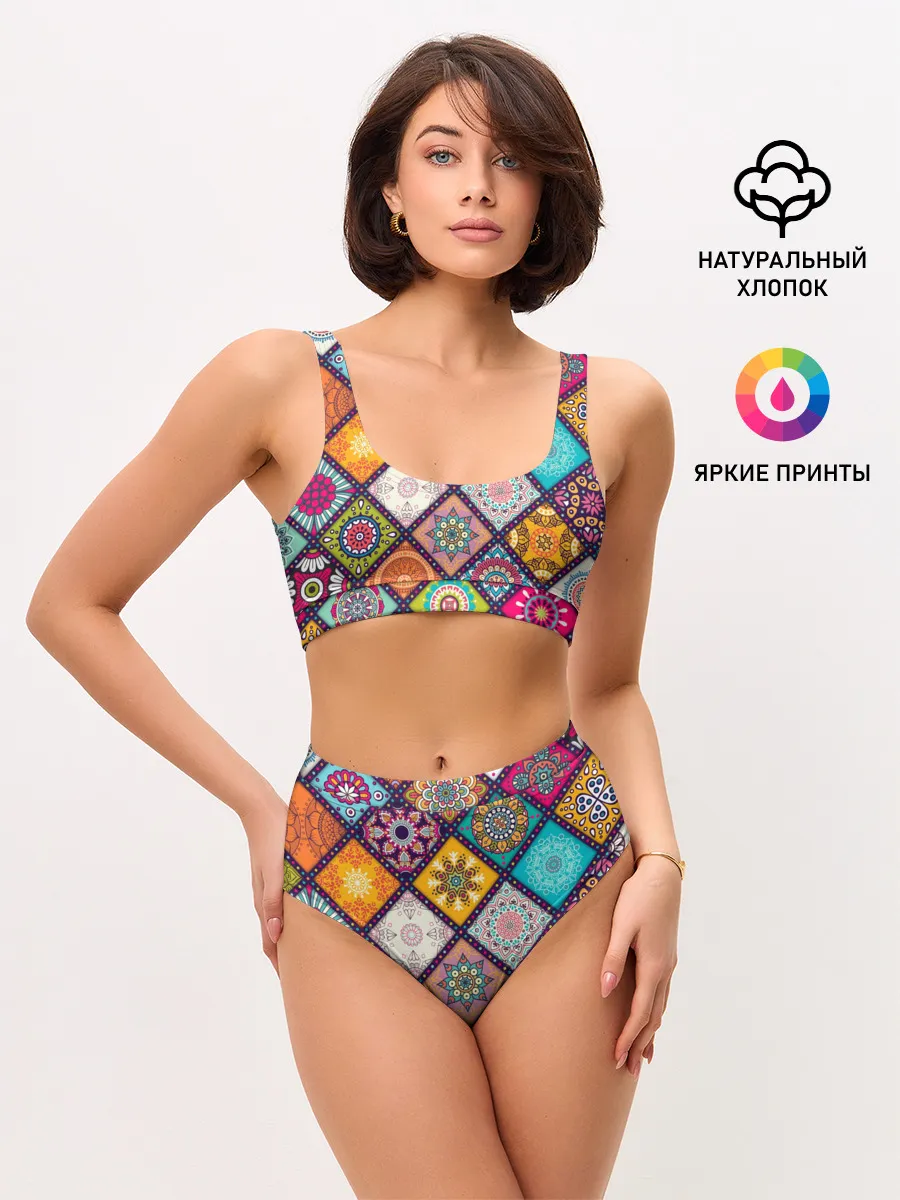 Женские топ и трусы / Узоры мандалы